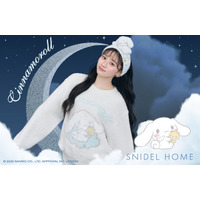 シナモロール×夜空のキラキラが可愛すぎ☆「SNIDEL HOME」コラボ登場♪ 乃木坂46・川﨑桜がモデル担当 画像