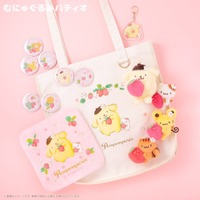 「サンリオ」ポムポムプリンがおともだちといちご摘み&パーティー♪　マスコットほかグッズ登場 画像