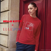 「サンリオ」キティと一緒に日常もスポーツもキュートに♡「 ELLE SPORT」との コラボアパレルが新登場 画像