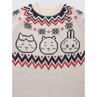 「ちいかわ」モモンガ＆あのこがふわふわ♪ ハチワレたちは冬支度～☆ノルディックセーターなどあったかアパレルがGUに集合 画像