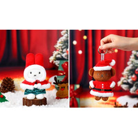 ミッフィーたちと一足早くクリスマス♪リースやツリーなど冬のモチーフを取り入れたぬいぐるみキーホルダーが可愛すぎる♪ 画像
