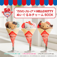 ハローキティがクレープに包まれた！マリオンクレープのぬいぐるみチャームがローソンで再販 画像