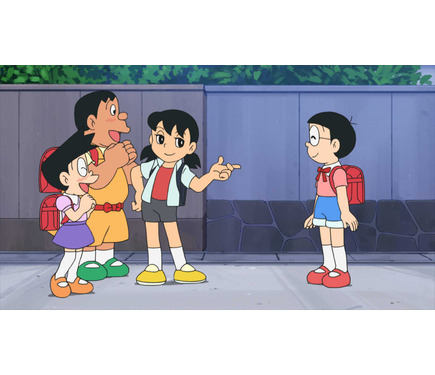 女の子のジャイアンとスネ夫、さらに男の子のしずかがやってきて