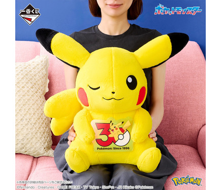 ポケモン」ピカチュウ30周年記念ぬいぐるみがラストワン賞に♪各地方の