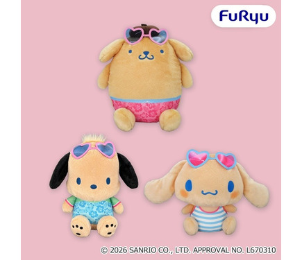 ポムポムプリン、シナモロールがこんがり日焼けでギャルかわ