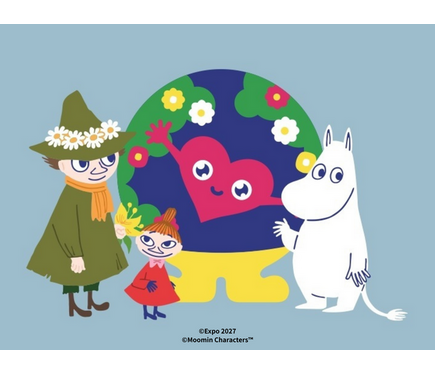 ムーミン♪ ムーミン×トゥンクトゥンク「GREEN×EXPO 2027」公式ライセンス商品の