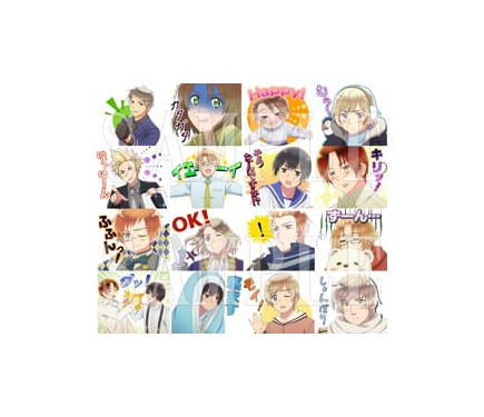 アニメ「ヘタリア The World Twinkle」LINE公式スタンプ第2弾発売開始