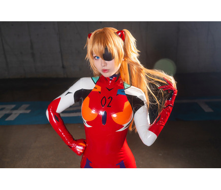 エヴァンゲリオン コスプレ アスカ プラグスーツ 桜の恋 EVANGELION