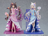 ネコぱら」ショコラ＆バニラ、“メイド風の水着”姿でフィギュア化