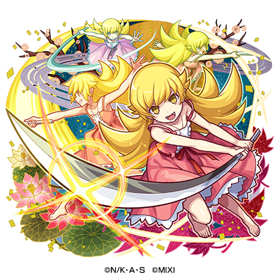 化物語　きゃらスリーブ　忍野忍　戦場ヶ原ひたぎ　八九寺真宵　羽川翼　神原駿河 化物語 きゃらスリーブ 忍野忍 戦場ヶ原ひたぎ 八九寺真