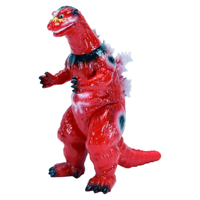 ゴジラ」が福島の郷土玩具・赤べこカラーに！“ヘドラコレクター”怒髪天