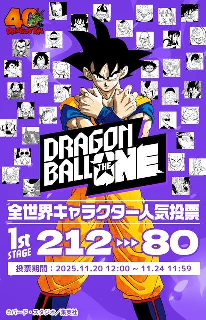 ドラゴンボール」初の全世界キャラクター人気投票が開幕！212キャラ