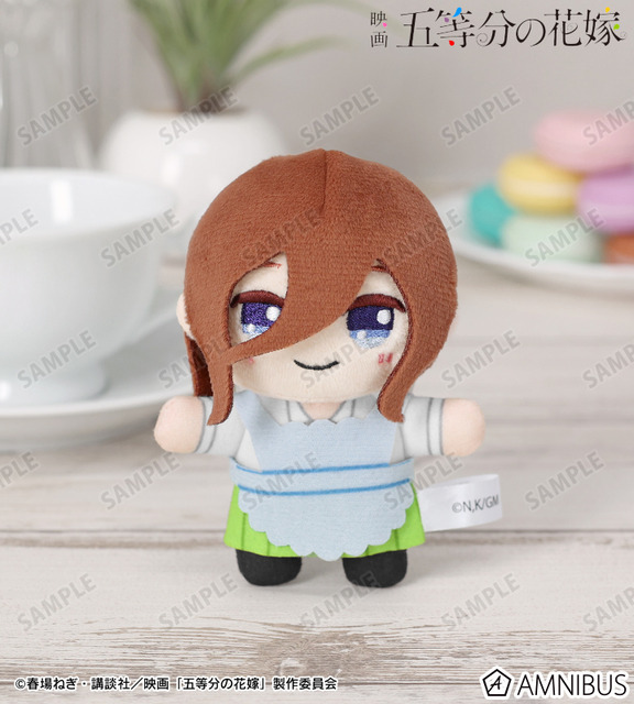 調整中　五等分の花嫁　ちょこのっこ　3個 ② 五等分の花嫁」二乃、三玖、四葉たちが制服エプロン姿に♪“ちょこんと