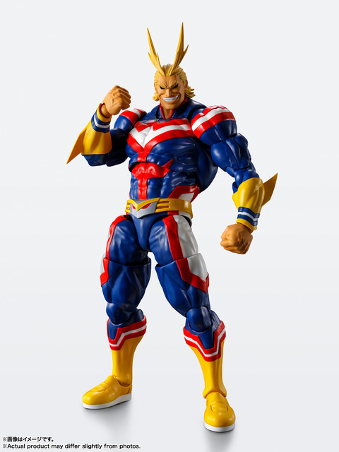 ヒロアカ」より“平和の象徴”ことオールマイトがフィギュア化！ パーツ