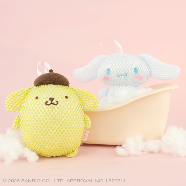 ポムポムプリン＆シナモンと素敵なバスタイムを♪ 錆びない鈴入りでお