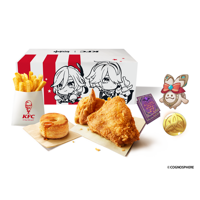 原神」アルハイゼン＆カーヴェと一緒にチキンを食べよう♪ KFCコラボ第