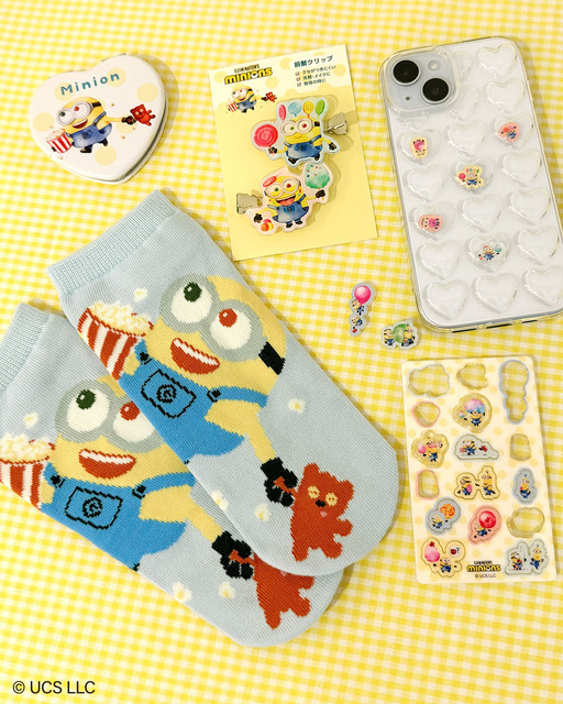 ミニオンの可愛らしいグッズが目白押し♪ ポップコーン片手にワクワク