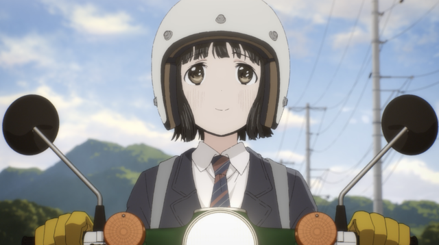スーパーカブ 親も友達もいない女子高生 小熊は ある日1台の古びたバイクに出会う 第1話先行カット 超 アニメディア スーパーカブ 親も友達もいない女子高生 小熊は ある日1台の古びたバイクに出会う 第1話先行カット 超 アニメディア