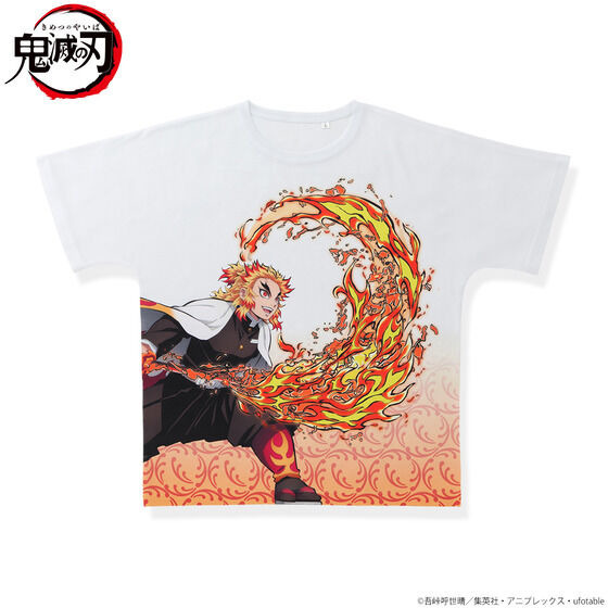 鬼滅の刃」キャラクターを全面にデザインしたフルグラフィックTシャツ
