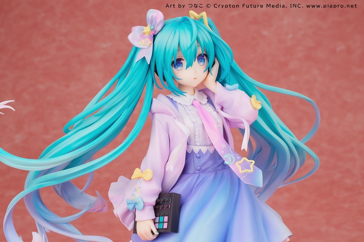 美しくなびくツインテールと清楚な佇まいが幻想的 初音ミク 1 7 Hatsune Miku Digital Stars 21 Ver 予約受付がスタート 超 アニメディア