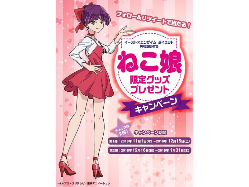 ねこ娘のスラリとした超美脚が目印！「イースト×エンザイム ダイエット