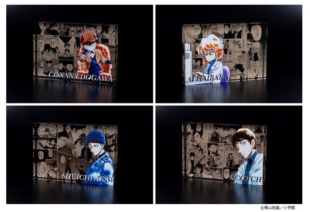 青山剛昌 直筆イラスト 色紙2枚セット 希少 名探偵コナン 安室透 灰原