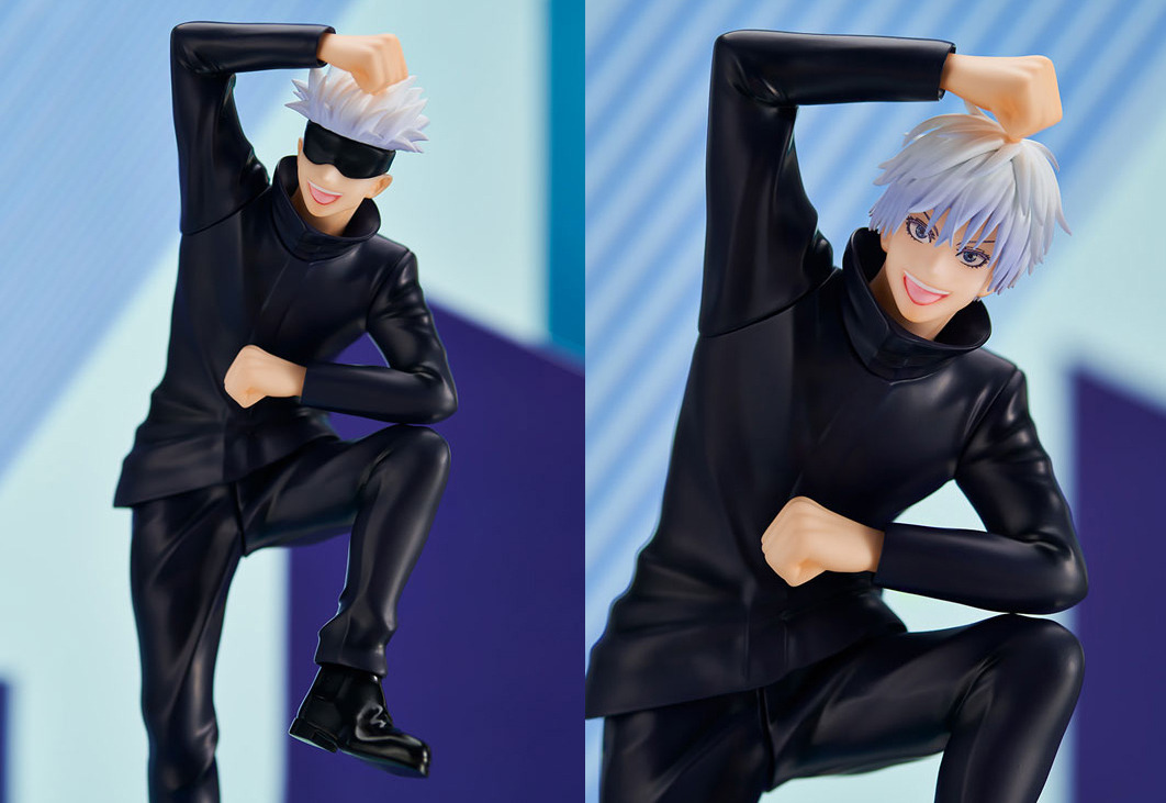 逆さまポーズ 五条悟フィギュア 血の跡付き　リアル 呪術廻戦五条悟逆さま 血まみれ フィギュア - メルカリ