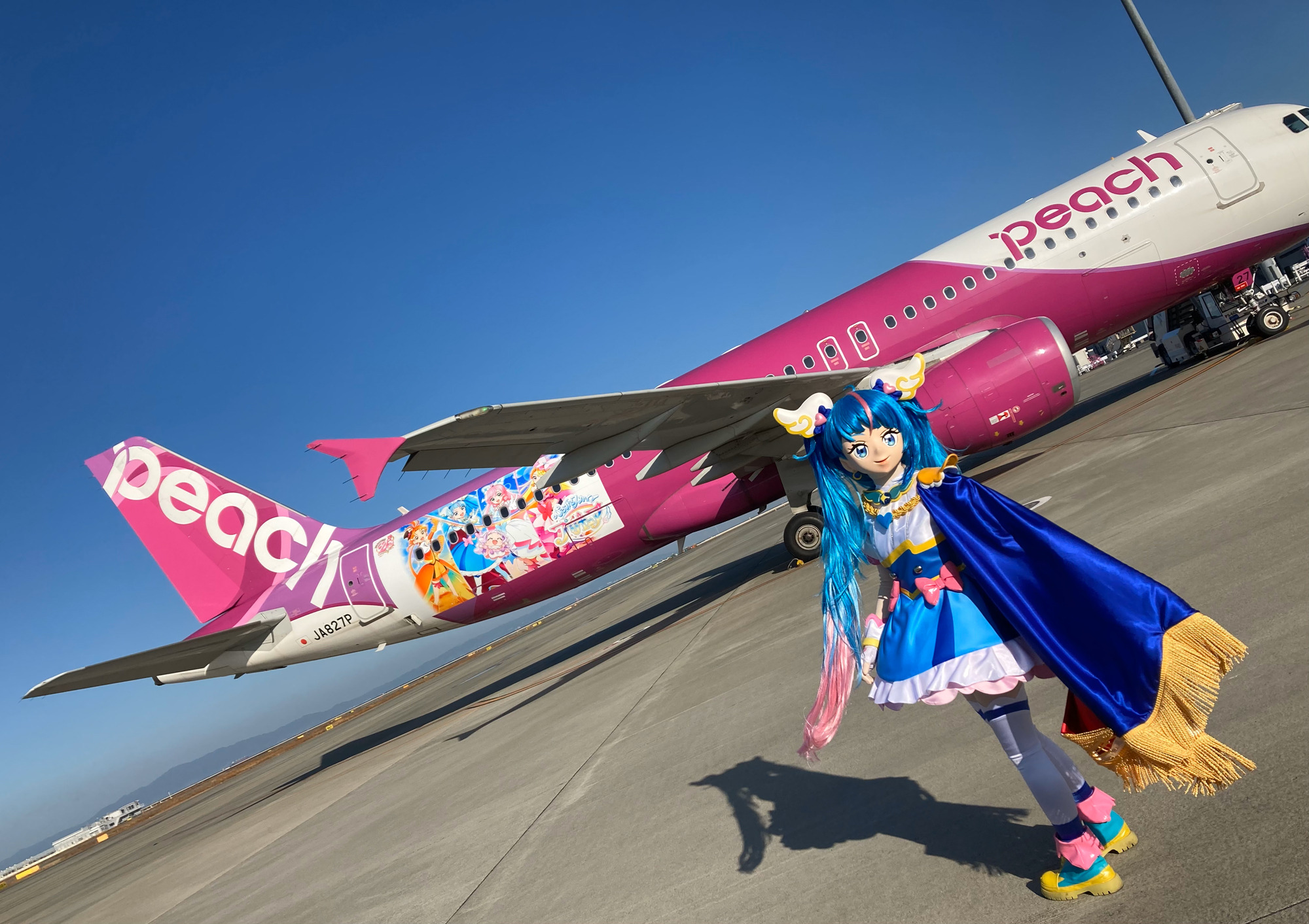 ひろがるスカイ！プリキュアジェット」が日本の空を駆け回る