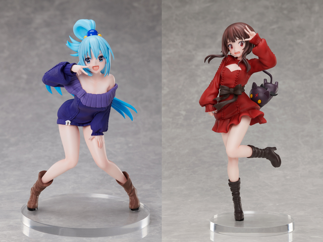 このすば！3」アクア＆めぐみん、“大胆露出ニット姿”でフィギュア化 