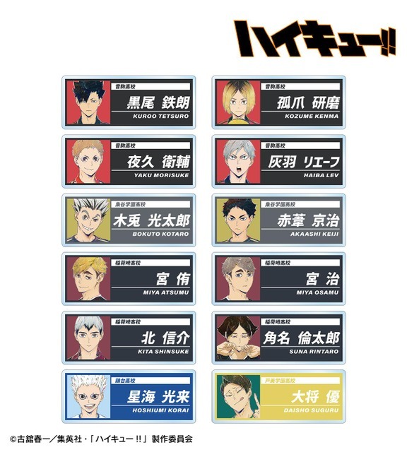 ハイキュー!!」孤爪研磨、北信介、星海光来たちを新たなタッチで魅力的