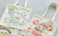 可愛いが渋滞♪「サンリオ」×「となりのにゃんこ」コラボアイテム登場！Tシャツ、トートバッグにしっぽ付きアクキーまで 画像
