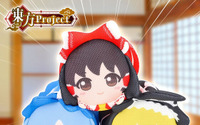 「東方Project」霊夢、魔理沙、チルノが洗濯ネットになっちゃった♪ 洗濯機の中でぐるぐる回転し続ける姿を思わず眺めたくなっちゃう!? 画像