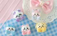 「ちいかわ」ハチワレ、うさぎがリボンでおめかし♪ かわいいコスメスポンジ＆ラメ入り入浴剤、27年版手帳・カレンダーも登場 画像