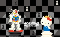 「ガンダムvsハローキティ」第7ステージ！ 全国のサンリオショップにガンダムとハローキティのチェスデザイングッズが新登場 画像