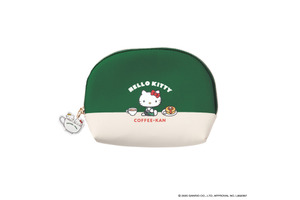 ハローキティと珈琲館が初コラボ！ カフェの制服を着たキティ＆ミミィがデザインされた巾着バッグやポーチが登場 画像