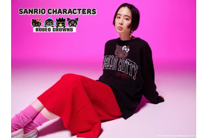 「サンリオ」キティちゃんやハンギョドンが、BLACKで“大人かっこいい”アパレルに！RODEO CROWNS WIDE BOWLコラボ 画像