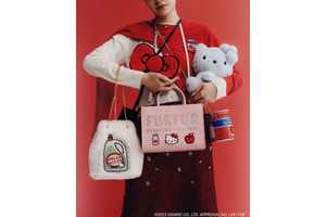 「ハローキティ」リボンのふわふわバッグや、ラインストーンのスウェットも♪ キュートが止まらない！「FURFUR」初コラボ 画像