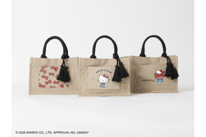 「ハローキティ」大人かわいいカジュアルトートやシェル型ポーチなど♪ 初夏のお出かけにぴったりアイテム登場 画像