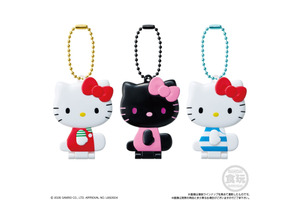 ハローキティの制服ギャルや日焼けBODYがキュート♪ 真っ黒な姿も!? 全13変化が楽しめるミラー付きグミが発売 画像