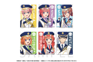 「五等分の花嫁」三玖、四葉たちが近未来の鉄道風衣装でおもてなし♪ JR東海・推し旅とコラボ☆ 画像