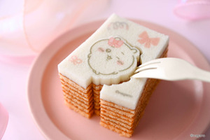「ちいかわ」ハチワレ、うさぎたちがリボンおめかし♪ 可愛すぎて食べられない!! 「型ぬきバウム」登場 画像