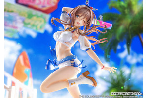 “サマーマ！”「学園アイドルマスター」姫崎莉波が「キミとセミブルー」のイラストをもとに立体化！ 抜群のプロポーションと夏らしい爽やかな躍動感をお手元でも 画像