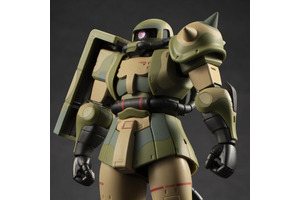「ガンダム」陸戦型ザク迷彩仕様の湿地帯戦用ザクがROBOT魂より立体化！ 連邦軍本部ジャブローを攻略すべく、ジャングルや沼地に対応させたミリタリー感あふれるザク 画像