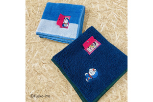 「ドラえもん」ひみつ道具の新作ハンカチ登場☆ どこでもドアはパタパタ開閉できる!?アップリケ刺繍の趣向に注目 画像
