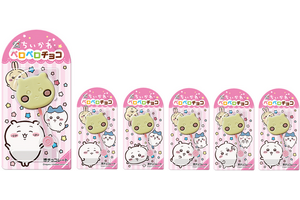 ちいかわ、ハチワレがお顔“ペロペロチョコ”に♪ うさぎもカワイイ台紙デザインは全12種【9月8日発売】 画像