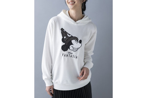 「ファンタジア」ミッキーのパーカーやセーターがベルーナで買える！ プリント、サガラ刺しゅうがキュート 画像