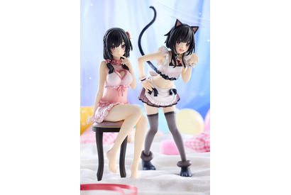 「このすば」めぐみんが猫耳メイド、ゆんゆんがネグリジェ姿でフィギュアに！ 原作版のイラストがモチーフ 画像