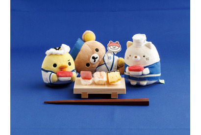 リラックマ、すみっコたちが“おすし”になりきった!? まるで本物…たべもの雑貨シリーズ第2弾登場 画像
