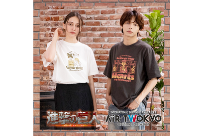 「進撃の巨人」心臓を捧げよ、蒸かした芋です…あの名シーンをTシャツで大胆再現♪ 調査兵団MA-1も登場【AIR TWOKYO】 画像