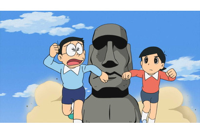 モアイに追いかけられるのび太と出木杉！　TVアニメ『ドラえもん』12月14日放送のあらすじ＆先行カットが到着 画像